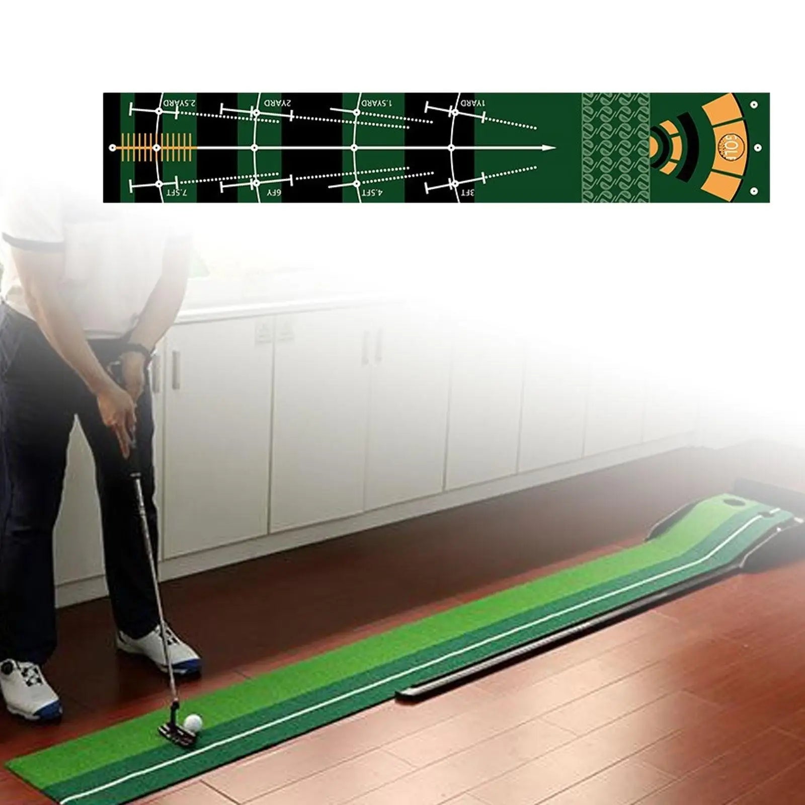 Golf Putting Mat Practical Golf Practice Mat for Park Office Indoor Outdoor