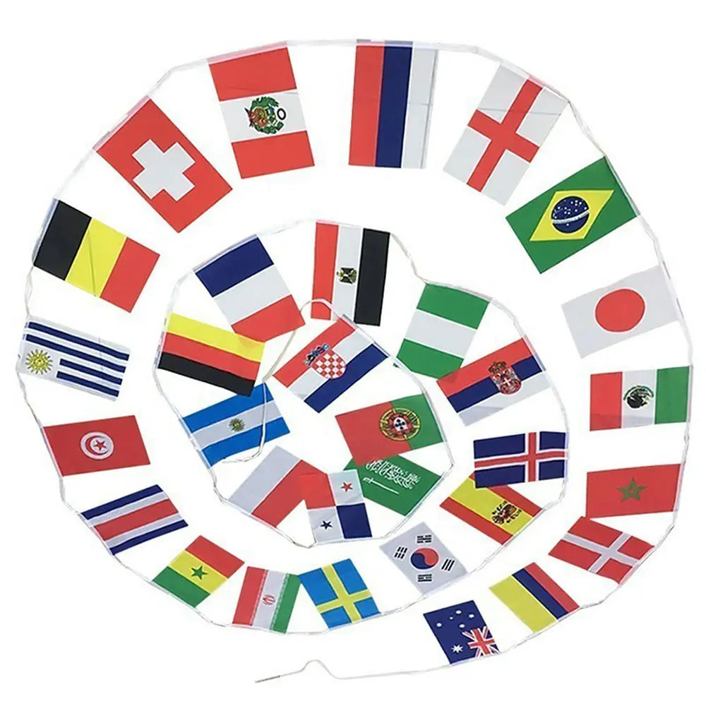 ZWJ World Bunting Flags, 100–200pcs