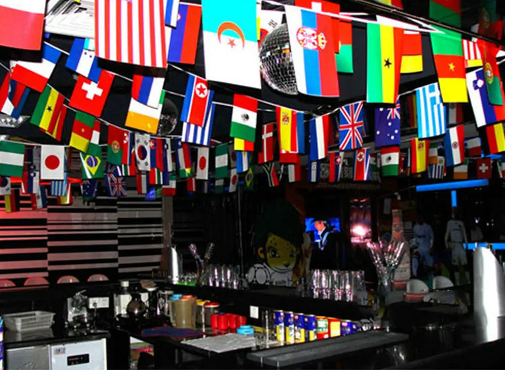 ZWJ World Bunting Flags, 100–200pcs