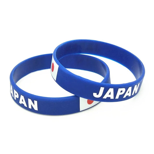 1PC Japan Countrty Flag Silicone Wristband