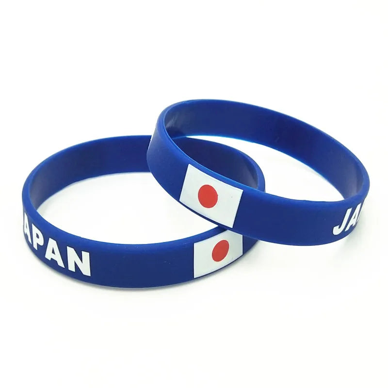 1PC Japan Countrty Flag Silicone Wristband