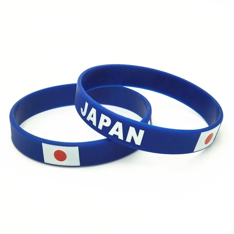 1PC Japan Countrty Flag Silicone Wristband