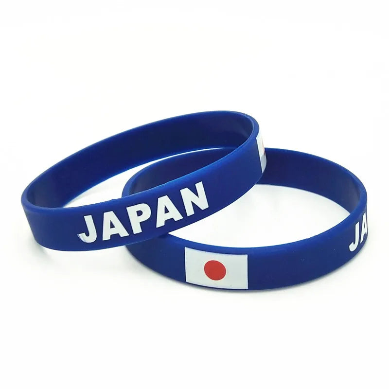 1PC Japan Countrty Flag Silicone Wristband