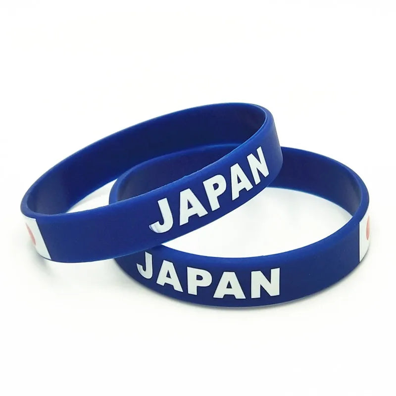 1PC Japan Countrty Flag Silicone Wristband