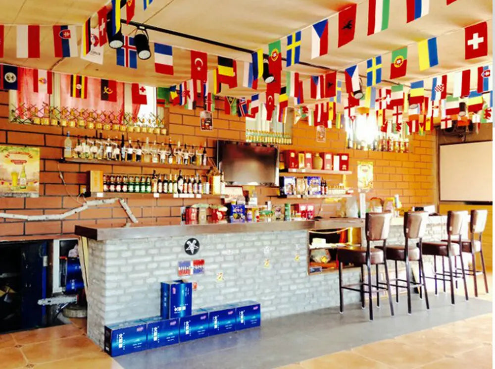 ZWJ World Bunting Flags, 100–200pcs