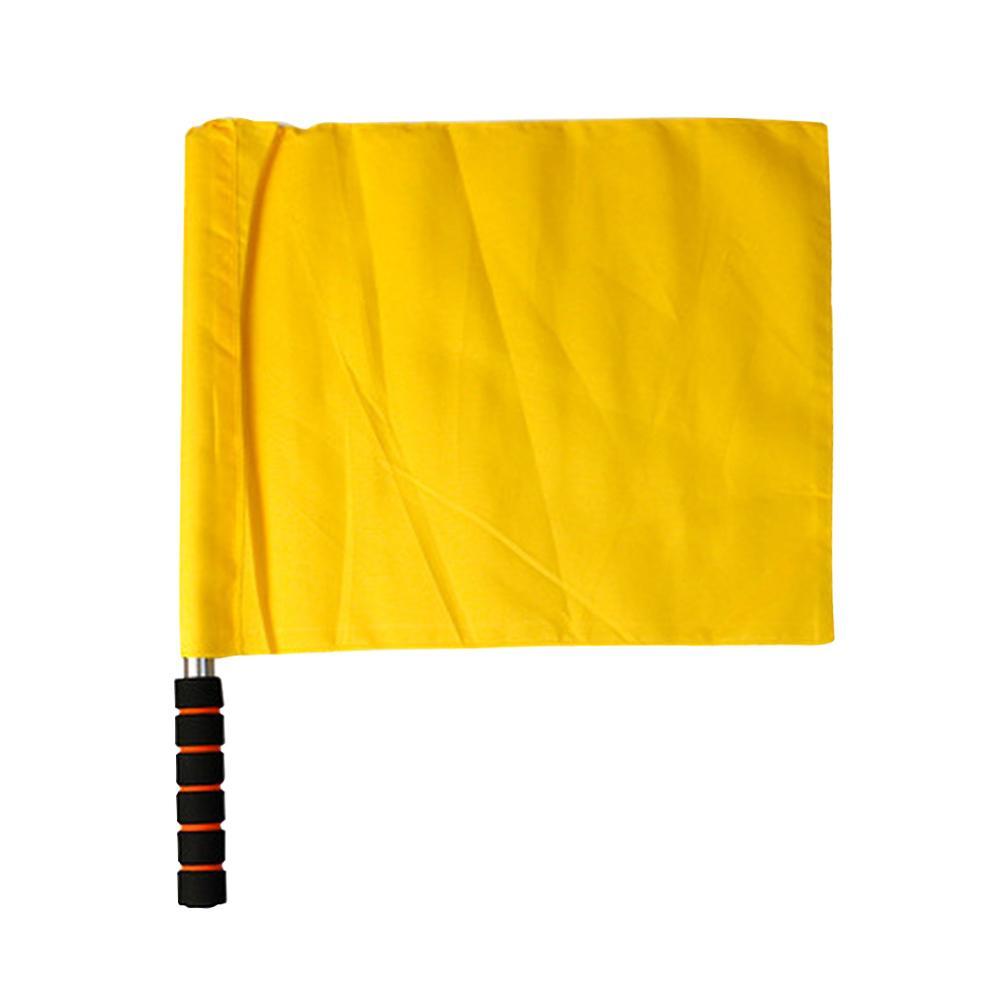 1Pcs Soccer Referee Flag Red White Yellow Blue Green Football Training Command