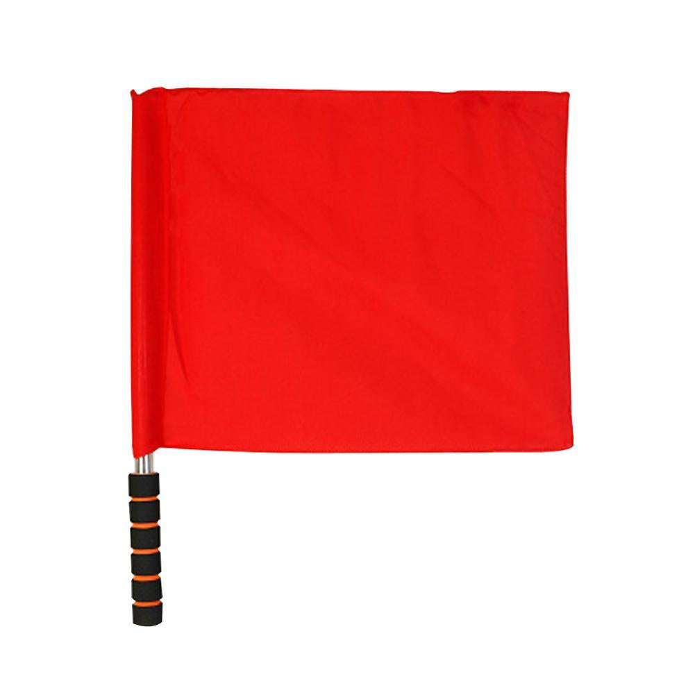 1Pcs Soccer Referee Flag Red White Yellow Blue Green Football Training Command