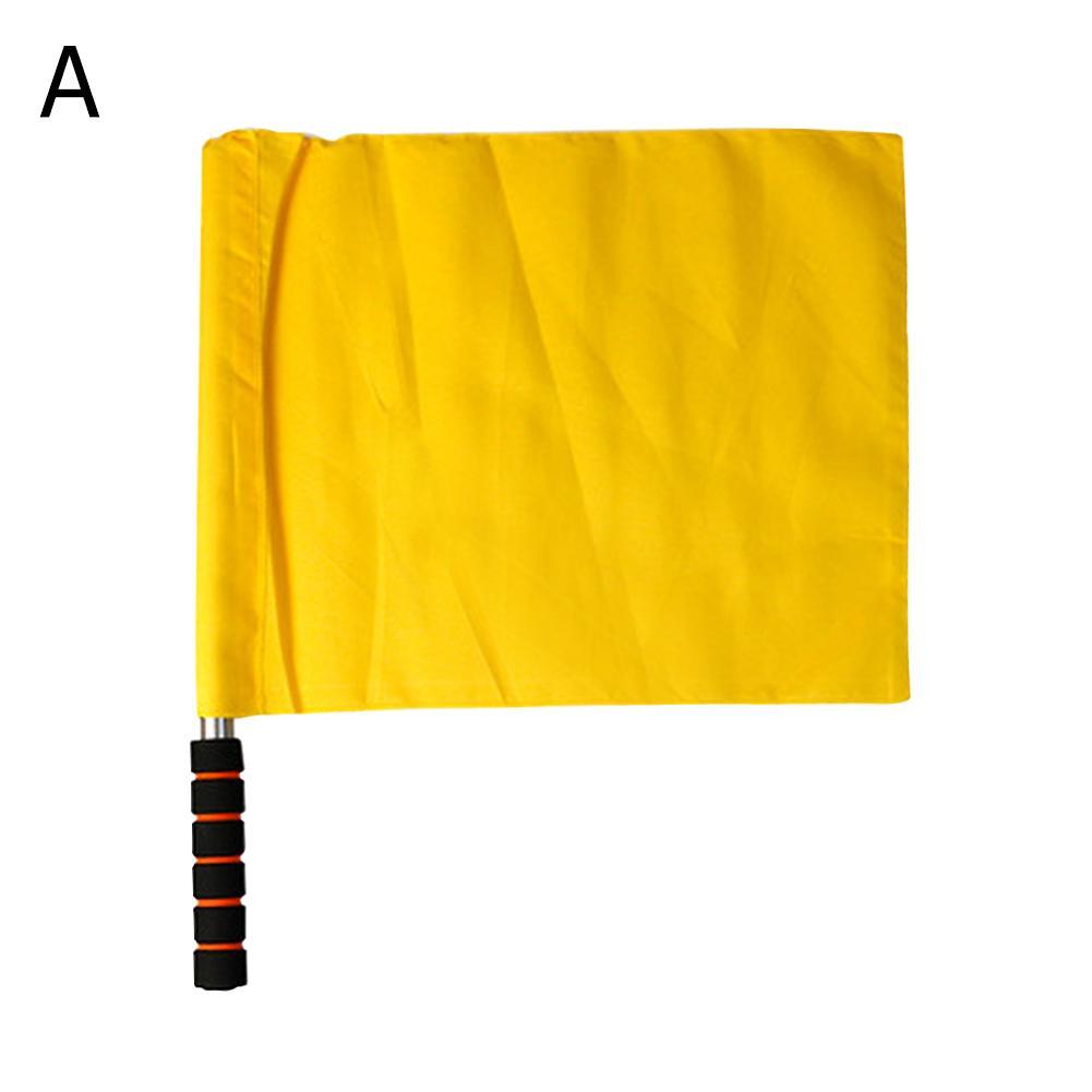 1Pcs Soccer Referee Flag Red White Yellow Blue Green Football Training Command