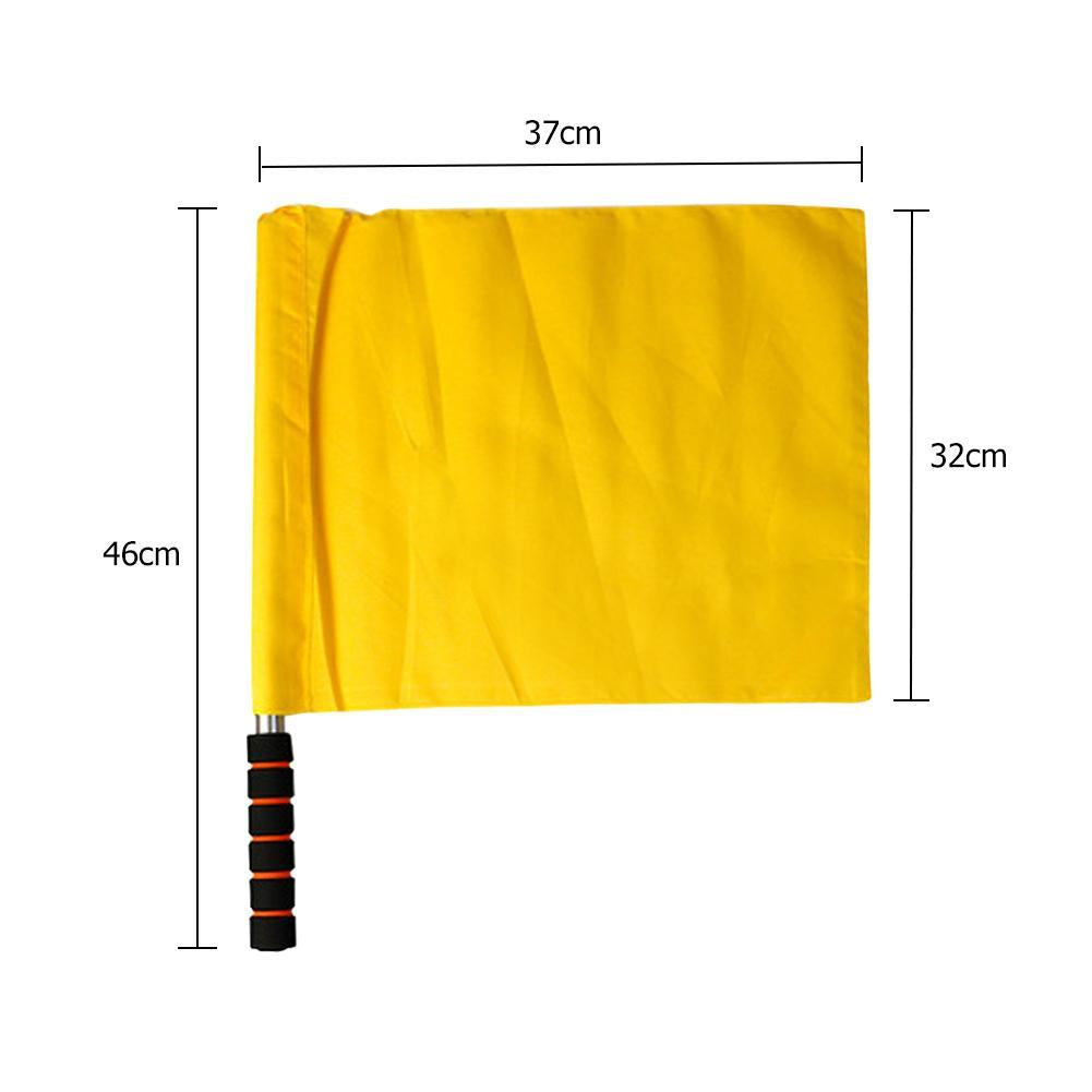 1Pcs Soccer Referee Flag Red White Yellow Blue Green Football Training Command
