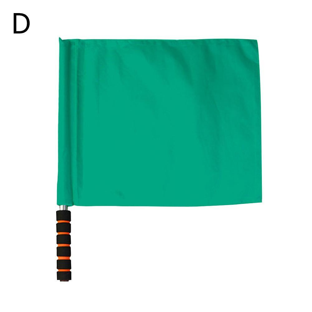 1Pcs Soccer Referee Flag Red White Yellow Blue Green Football Training Command