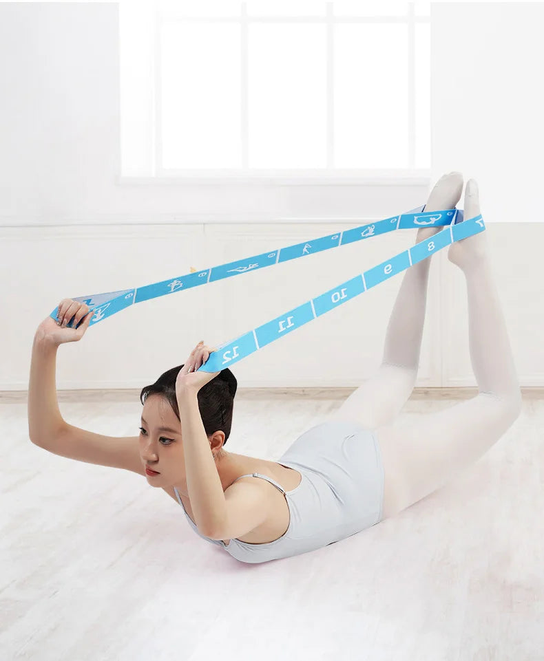 Multi-Functional Slimming Resistance Bands Yoga Strap Elastic Band 8/10/12 Grids