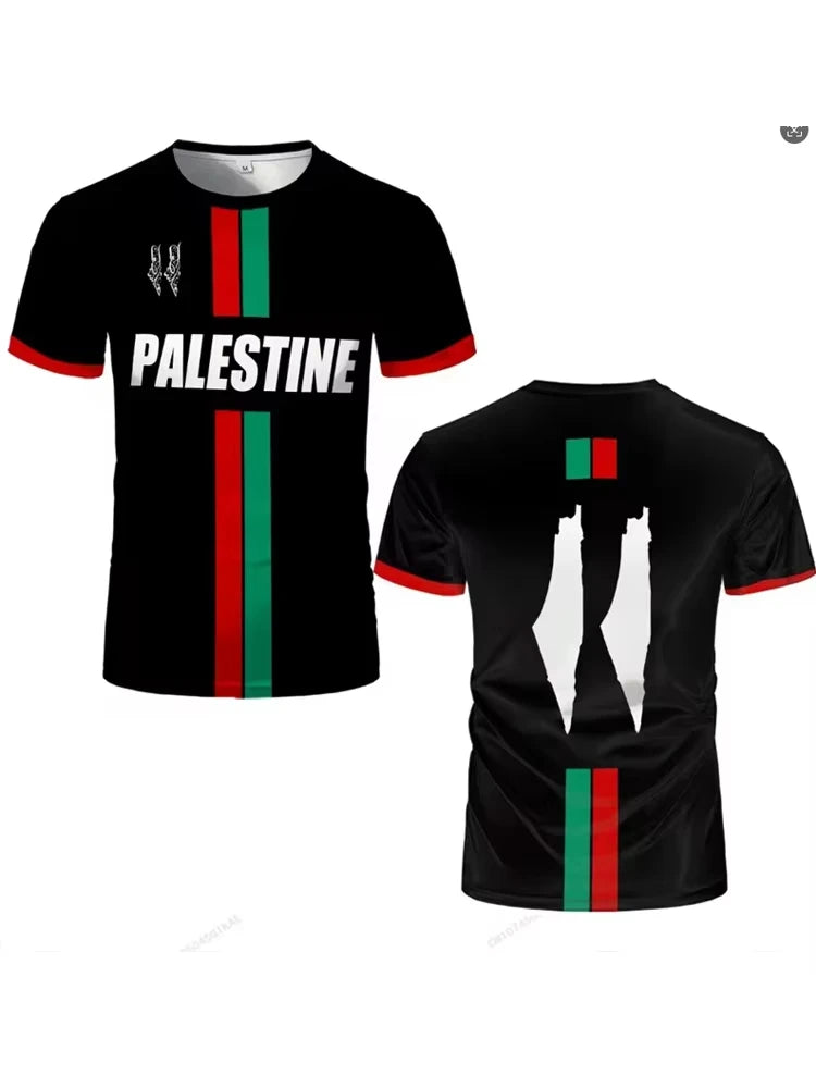 Palestine Football Jersey T Shirts Adult & Kids Light Luxury Digital Printed Soccer Uniforms