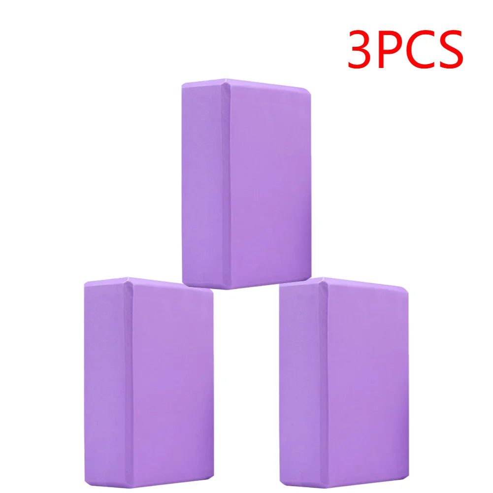2-5PCS EVA Yoga Block Gym Training Blocks Moisture-Proof High Density Yoga Blocks