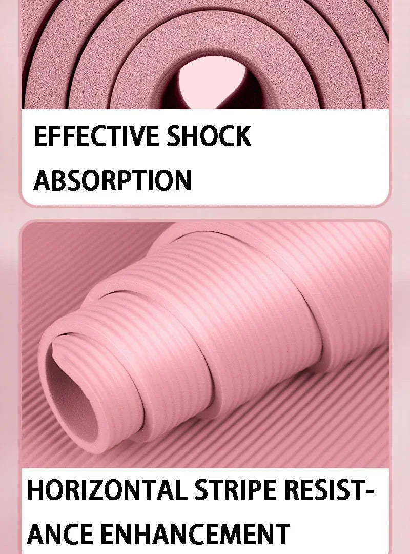 15mm Thick Yoga Mat Anti Slip Environmental Sports Fitness Mat