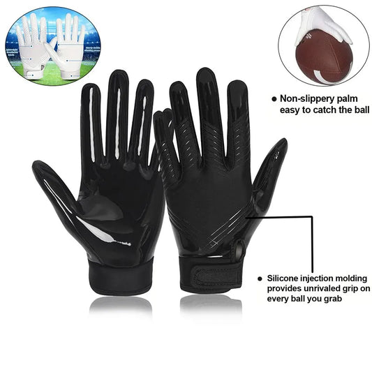 Non-Slip rugby gloves Full Finger Cycling Gloves Silicone Grip Palm