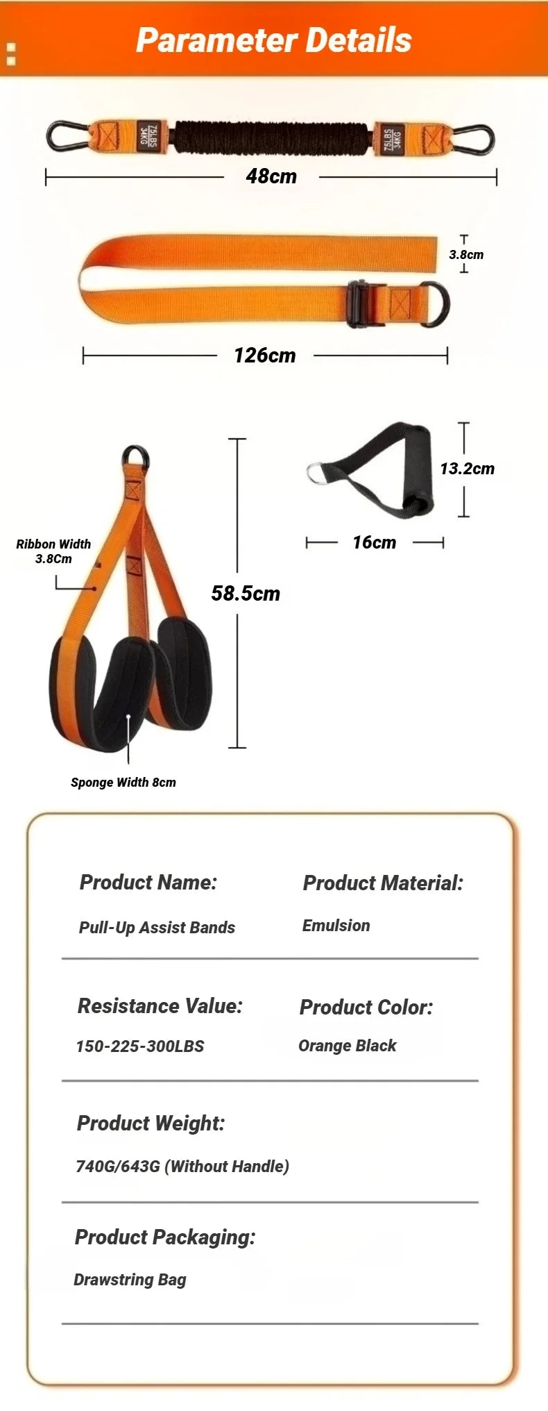 Pull Up Assistance Bands Set Resistance Strap