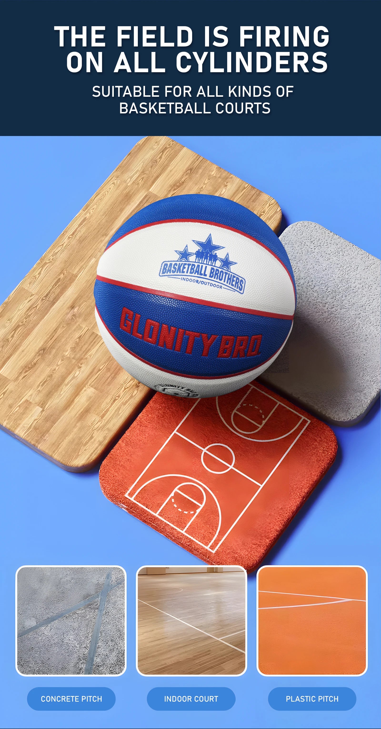 Size 6/7 Training Game Basketball Official Competition Standard Ball