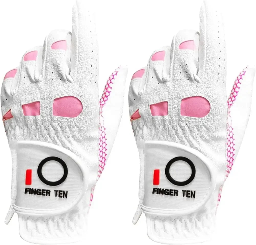 Golf Gloves Women's Ladies Left Hand or Right Handed Grip Weathersof Value 2 Pack