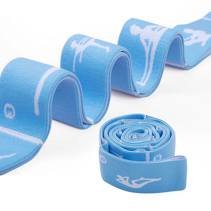 Multi-Functional Slimming Resistance Bands Yoga Strap Elastic Band 8/10/12 Grids