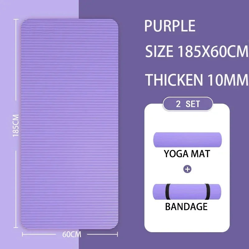15mm Thick Yoga Mat Anti Slip Environmental Sports Fitness Mat