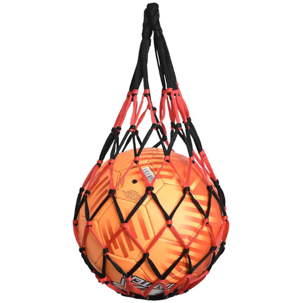 Sports Ball Holder Youth Football Self Trainer Football Net Bag Sports Mesh Equipment