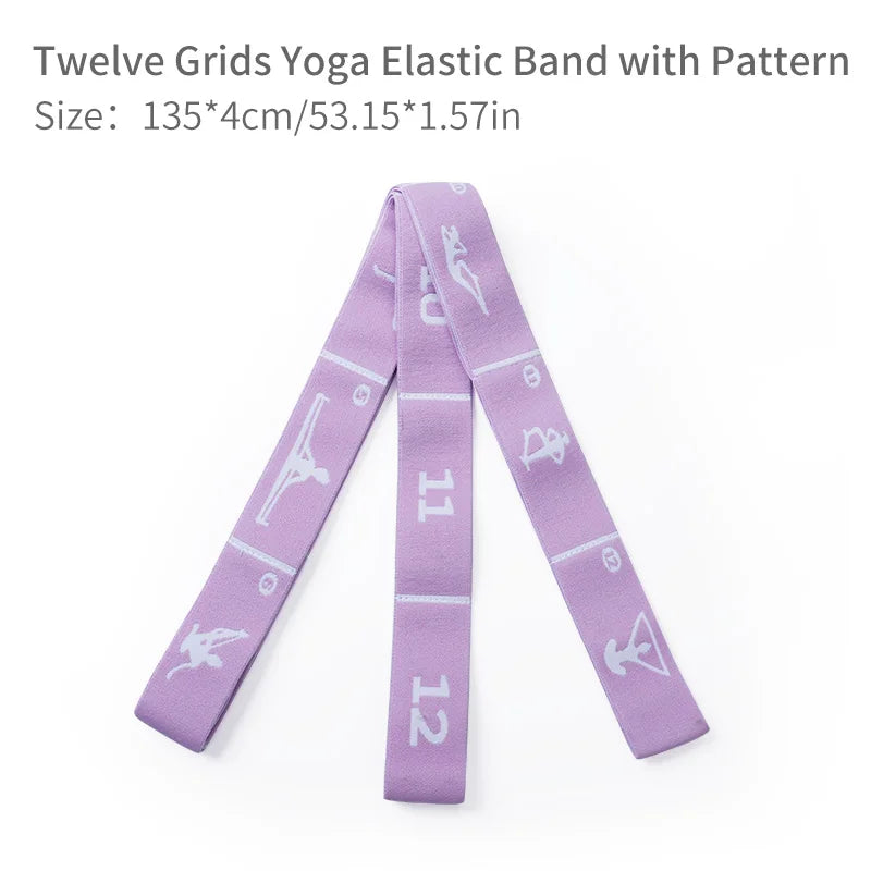 Multi-Functional Slimming Resistance Bands Yoga Strap Elastic Band 8/10/12 Grids