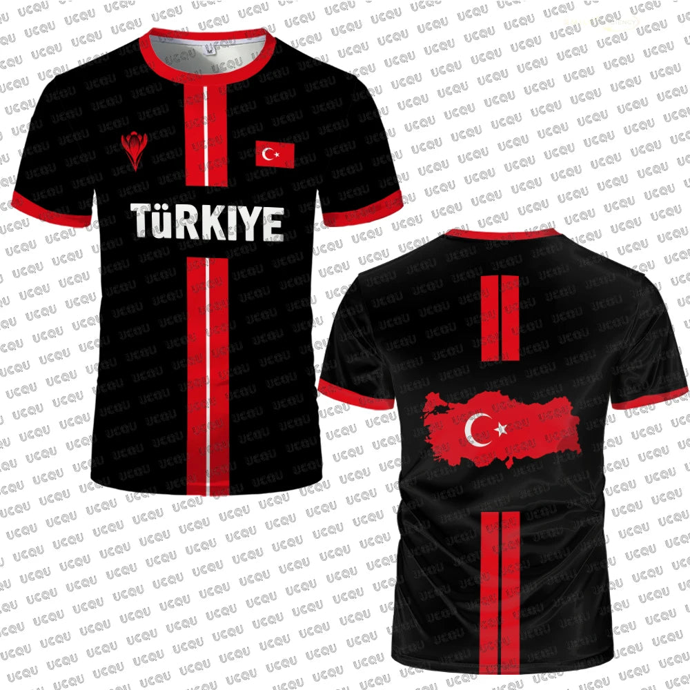 Turkey Football Jersey Breathable Quick-drying Sports Short-sleeved T-shirt T