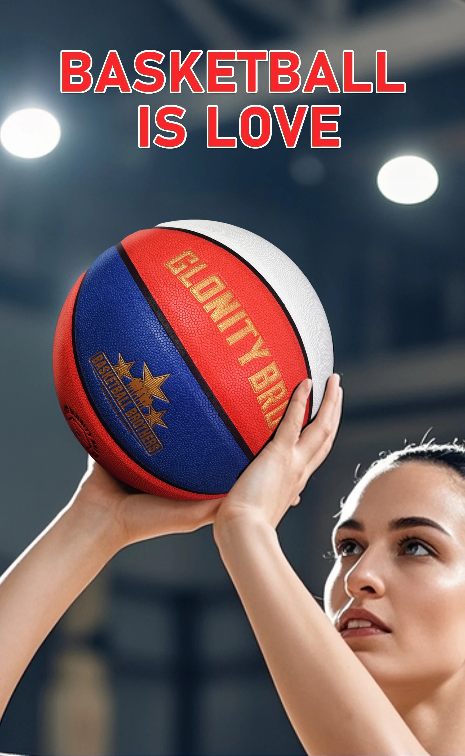 Size 6/7 Training Game Basketball Official Competition Standard Ball