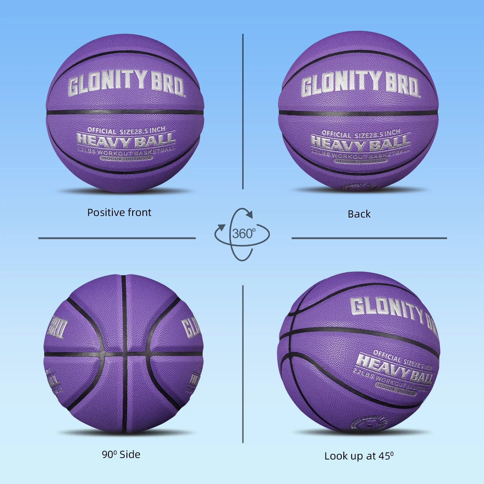 Weighted Training Basketball Women 2.2LBS/28.5'' Adult 3LBS/29.5'' Size6/7 Help