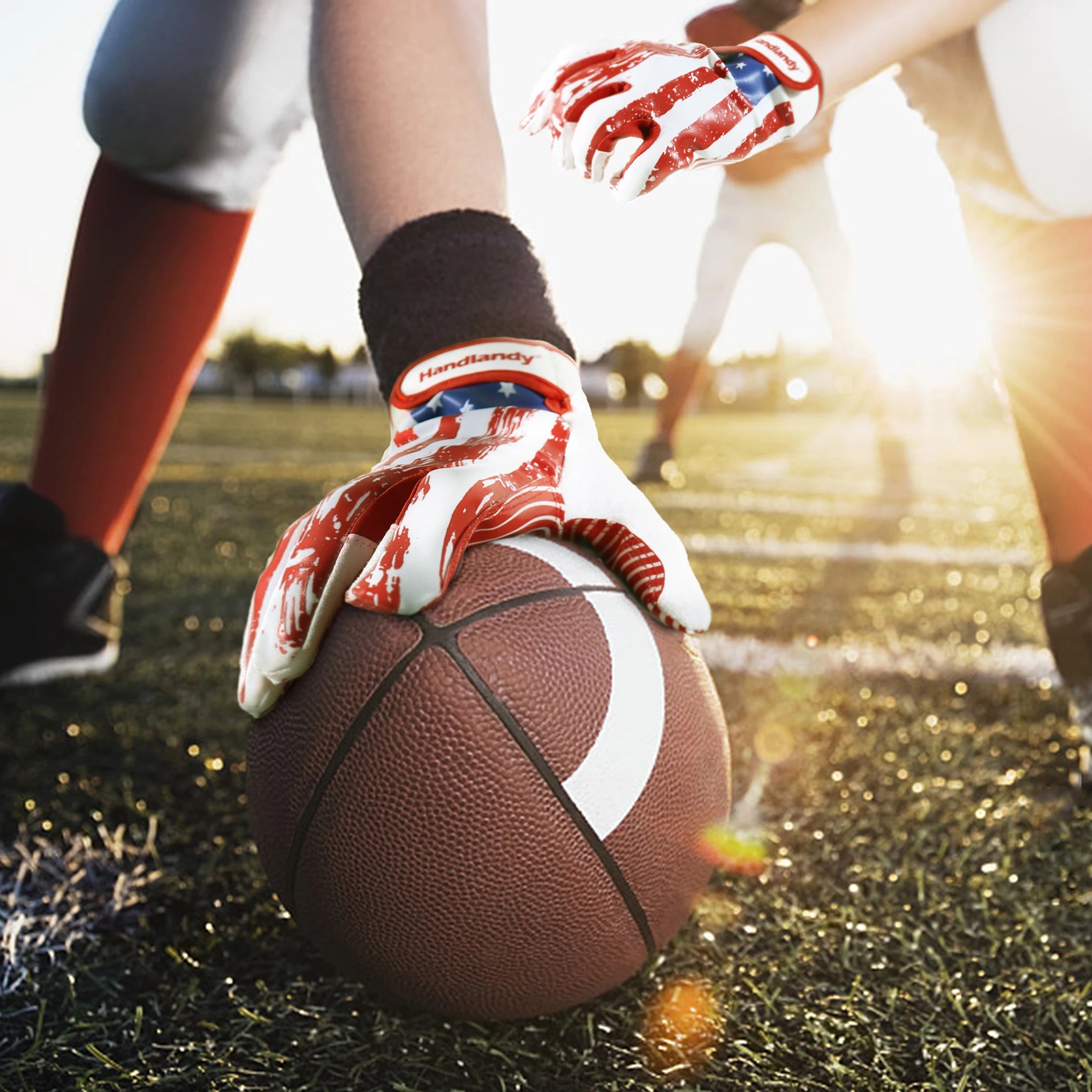 HANDLANDY Youth American Football Gloves for Boys Girls