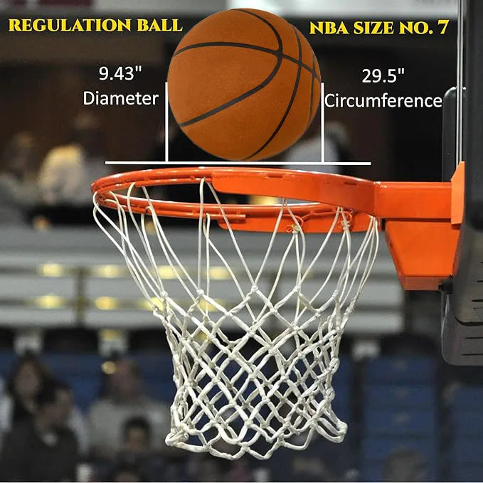 Silent Basketball Size 7#(29.5")6#/5# Dribbling Indoor Grooved Airless Foam