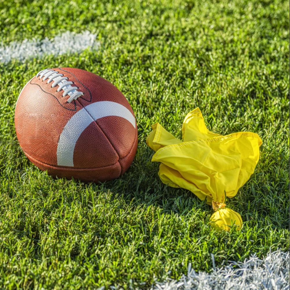 1-8pcs Football Penalty Flag Tossing Flags Polyester Cloth Football