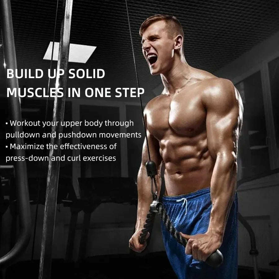 Triceps Lowering Rope Face Pull Handles Push Pull Down Cord