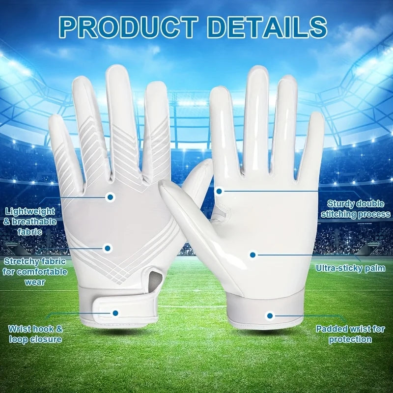 Non-Slip rugby gloves Full Finger Cycling Gloves Silicone Grip Palm