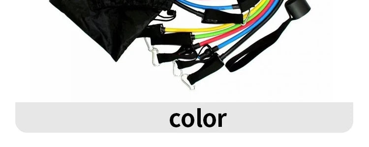 11 Pcs/Set TPE Resistance Band Set Fitness Band