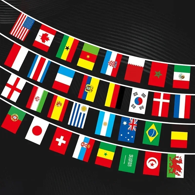 1Set 32 flags String Flag Countries Around The World