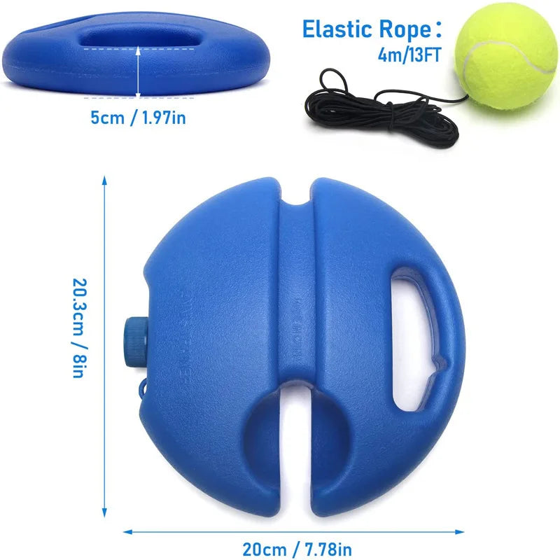 Heavy Duty Tennis Training Aids Base With Elastic Rope Ball Practice