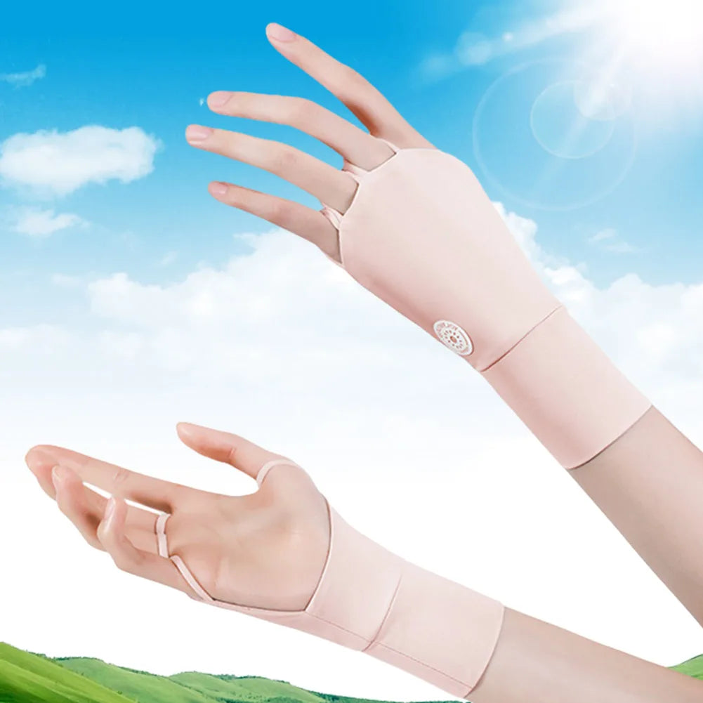 Women Protector Golf Gloves Cool Breathable Sun UV Protector Golf Glove