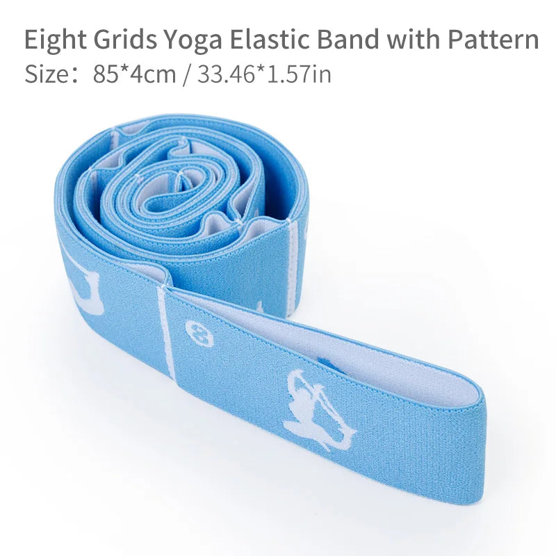 Multi-Functional Slimming Resistance Bands Yoga Strap Elastic Band 8/10/12 Grids