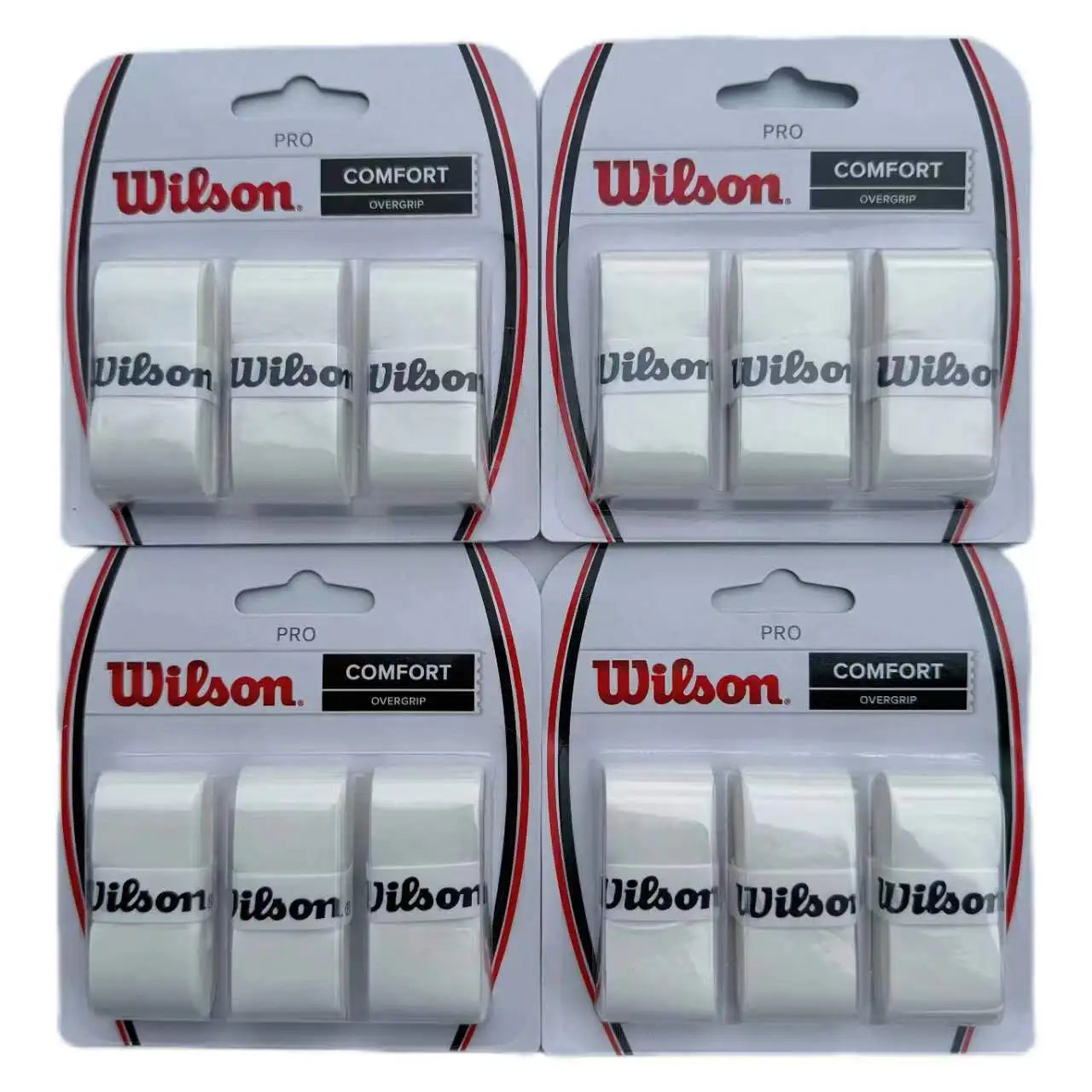 12PCS Wilson Tennis Overgrip – Sweat-Absorbing Grip Tape for Rackets