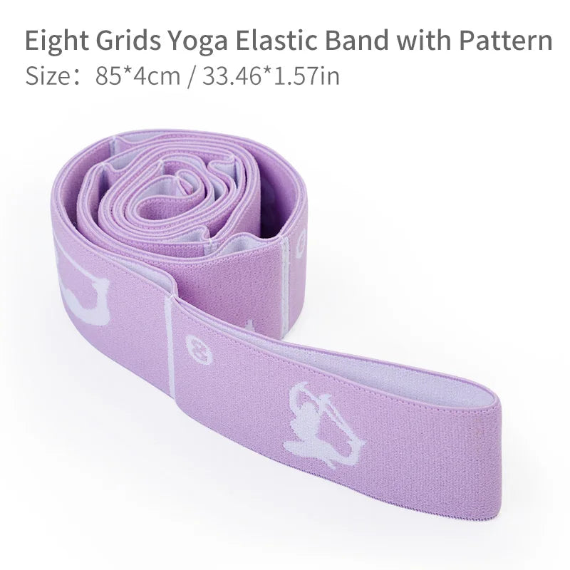 Multi-Functional Slimming Resistance Bands Yoga Strap Elastic Band 8/10/12 Grids