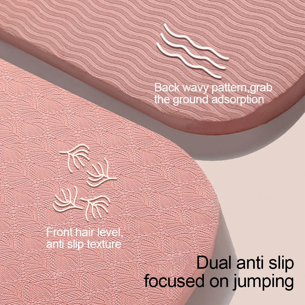 Professional Yoga Mat Indoor Shock Absorption Non-Slip Sound Insulation Cordless Skipping Mat Sports Weight Loss Fitness Cushion