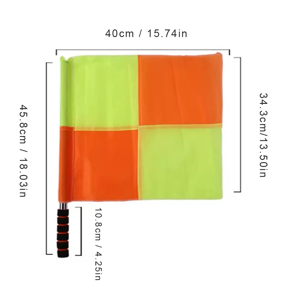 2Pcs Soccer Competition Flags Anti-Slip Professional Match Flags