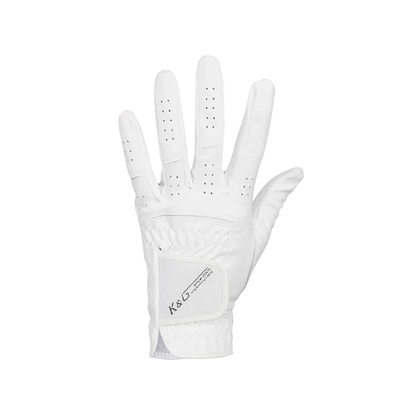 High Quality Golf Gloves Men's Gloves Left Hand Soft White Dark Grey Swing Training Granules