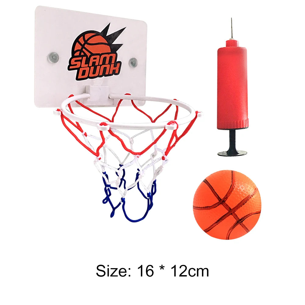 Mini Basketball Hoop Set Portable Basketball Hoop with Ball and Inflatable Pump Basketball Set