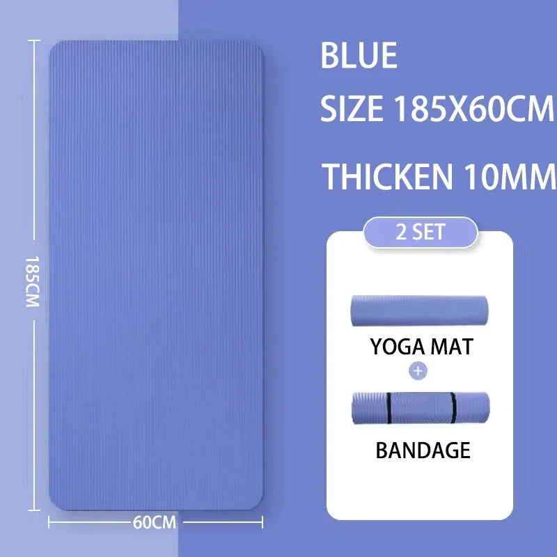 15mm Thick Yoga Mat Anti Slip Environmental Sports Fitness Mat