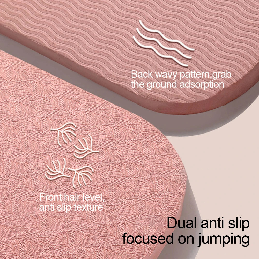 Yoga Mat Indoor Shock Absorption Non-Slip Sound Insulation Cordless Skipping Mat