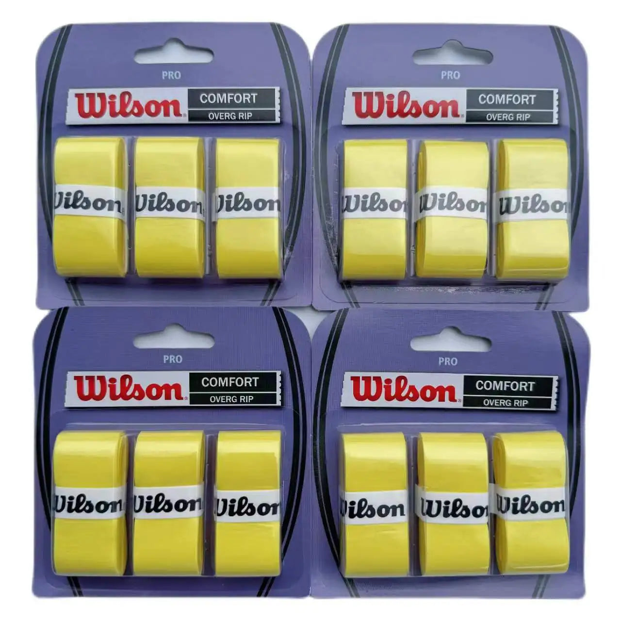 12PCS Wilson Tennis Overgrip – Sweat-Absorbing Grip Tape for Rackets
