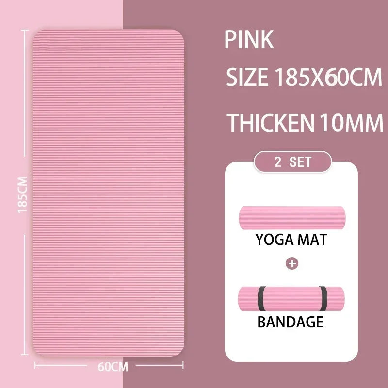15mm Thick Yoga Mat Anti Slip Environmental Sports Fitness Mat