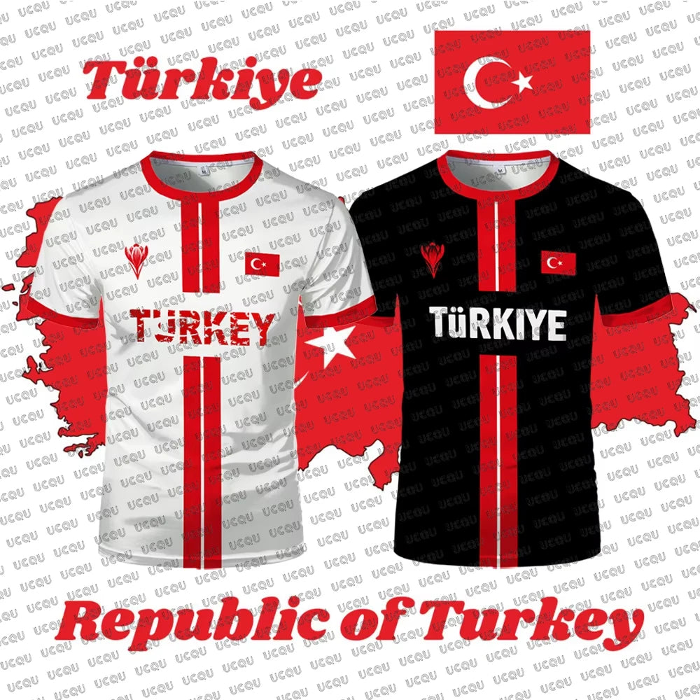 Turkey Football Jersey Breathable Quick-drying Sports Short-sleeved T-shirt T